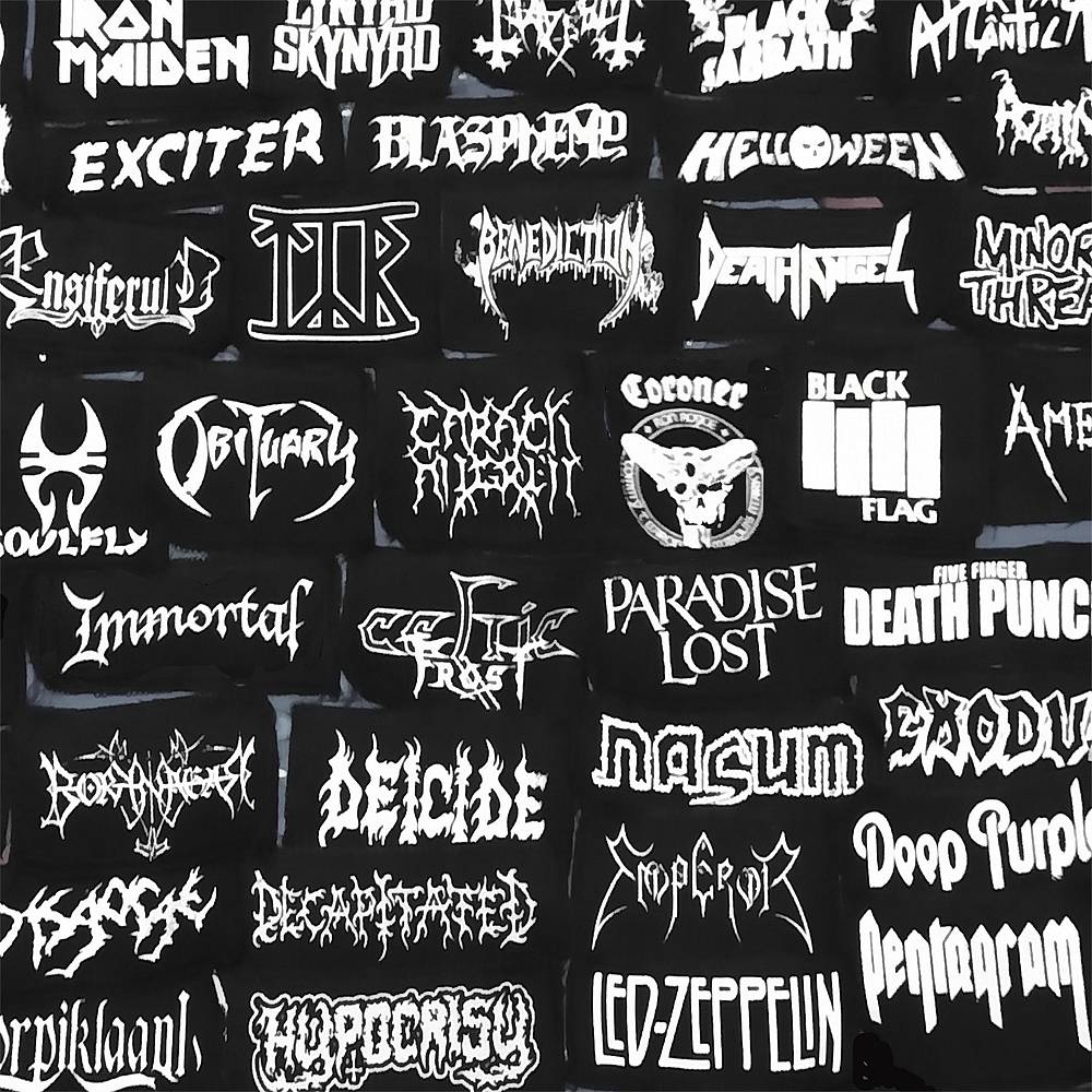 "Pack" de Patches Heavy, Black, Thrash, Death Metal, Hardcore e Rock