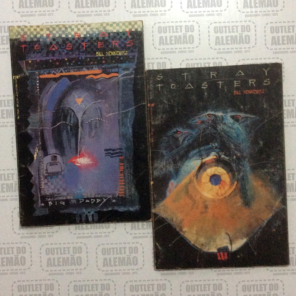 STRAY TOASTERS 1 & 2 (BILL SIENKIEWICZ / EPIC COMICS / 1988) Shopee