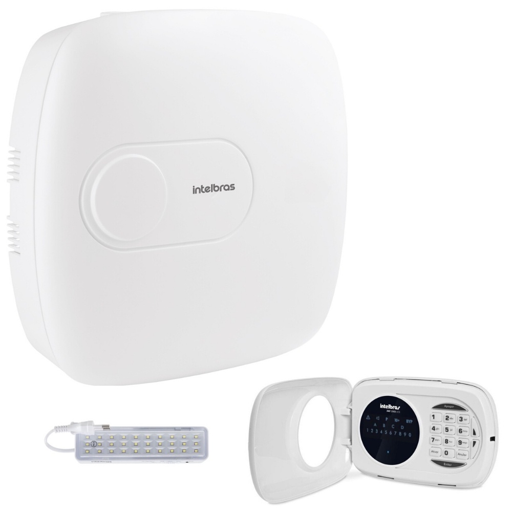 Kit central alarme AMT 1016 NET Com Teclado XAT 3000 Led Shopee Brasil