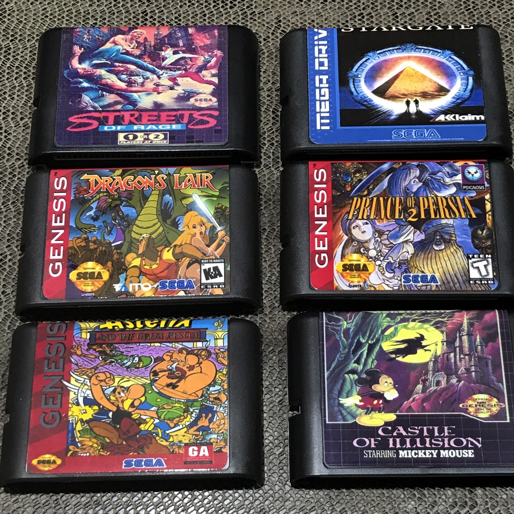 Jogos de Mega Drive Lista 002 Escorrega o Preço