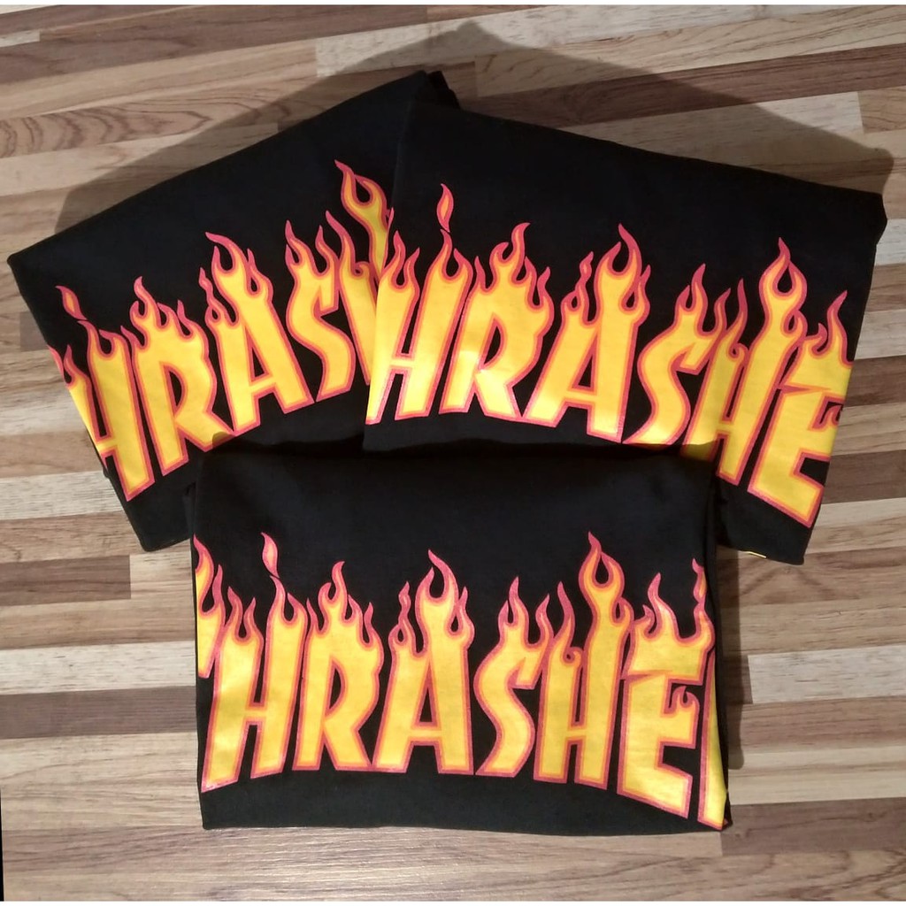 Camiseta Thrasher Magazine Classic Flame (M) Shopee Brasil