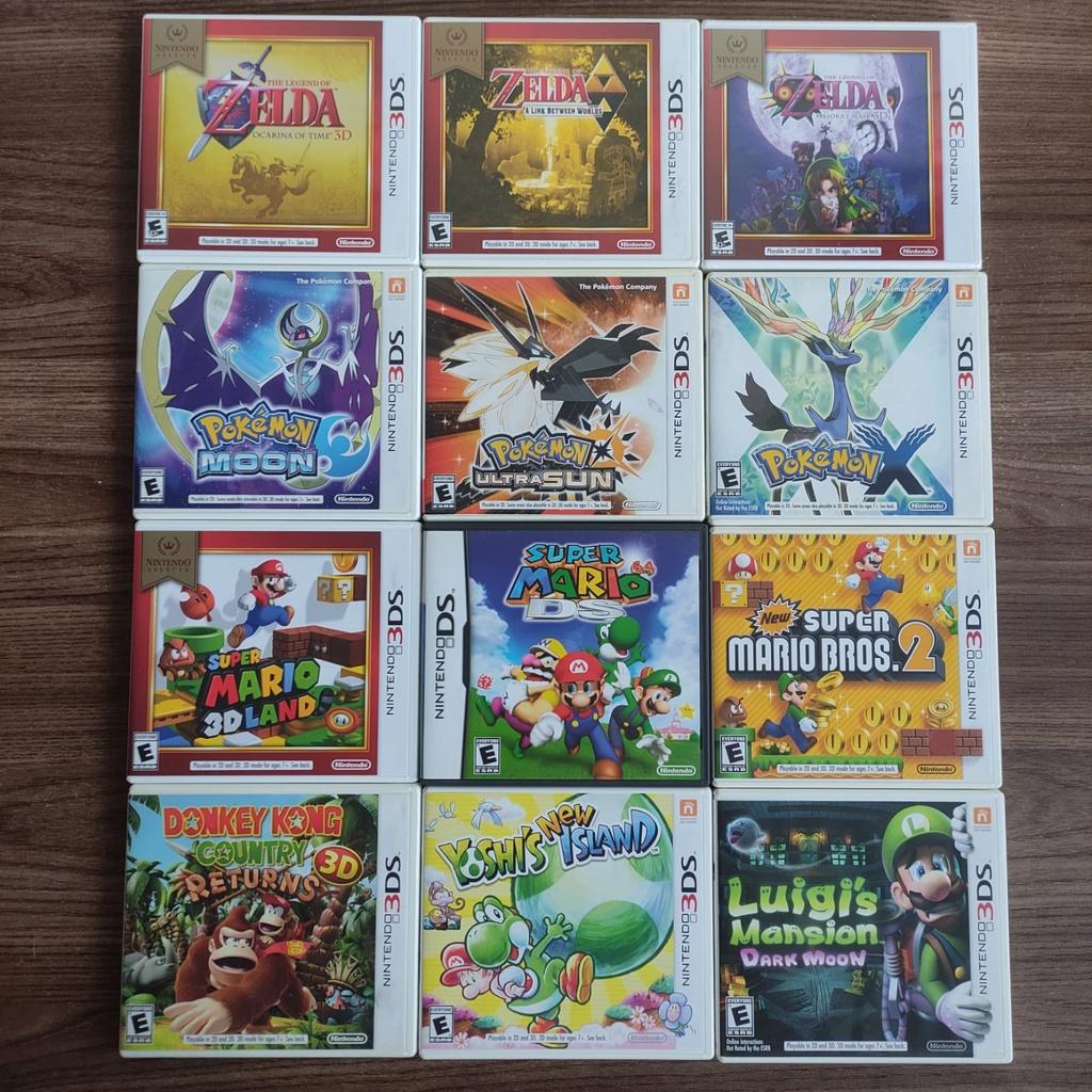 Jogos de Nintendo DS/3DS, Mário, Zelda, Pokemon Platinum, Black/White