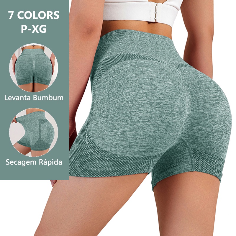 Legging Shorts Femininos Legging Suplex Cintura Alta Levanta Bumbum