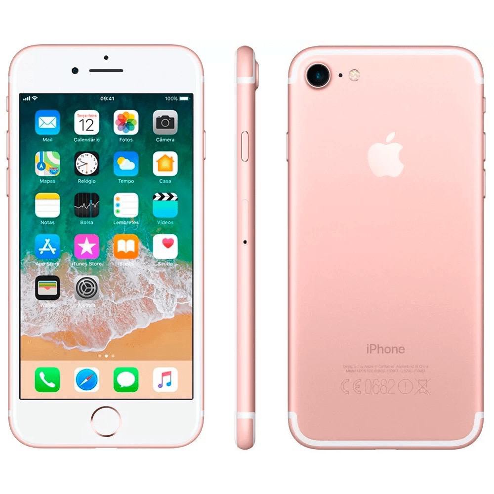 iPhone 7 128 Gb Rose Gold Original pronta entrega no Brasil Shopee Brasil