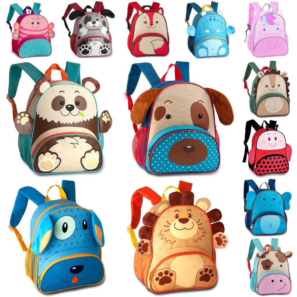 Mochila Infantil Animais Zoo Clio Pets Creche Escolar Bichos Shopee