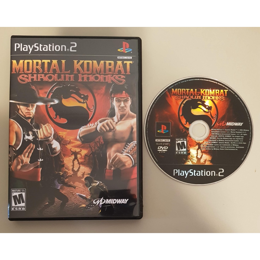 PS2 Mortal Kombat Shaolin Monks Leia a descrição Escorrega o Preço