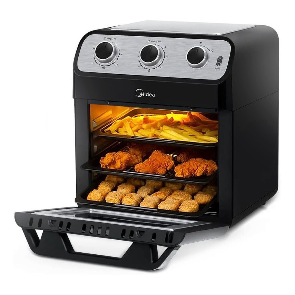 Fritadeira E Forno Airfryer 2 Em 1 Midea 12l Ovenfryer 1700w Shopee