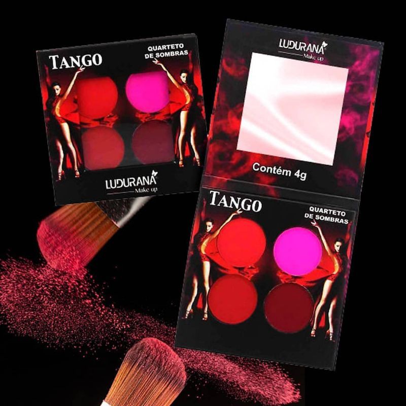 Paleta Quarteto de Sombras Tango Ludurana Shopee Brasil