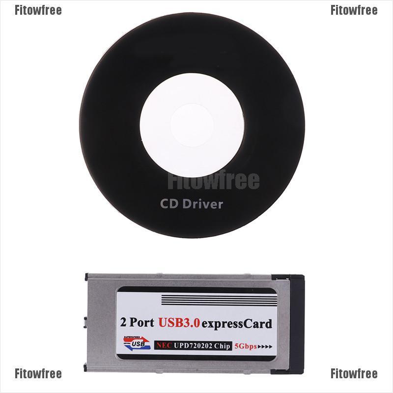 Fit 2 Ports USB 3.0 express card expresscard 34mm/54mm hidden adapter for laptop Super Shopee