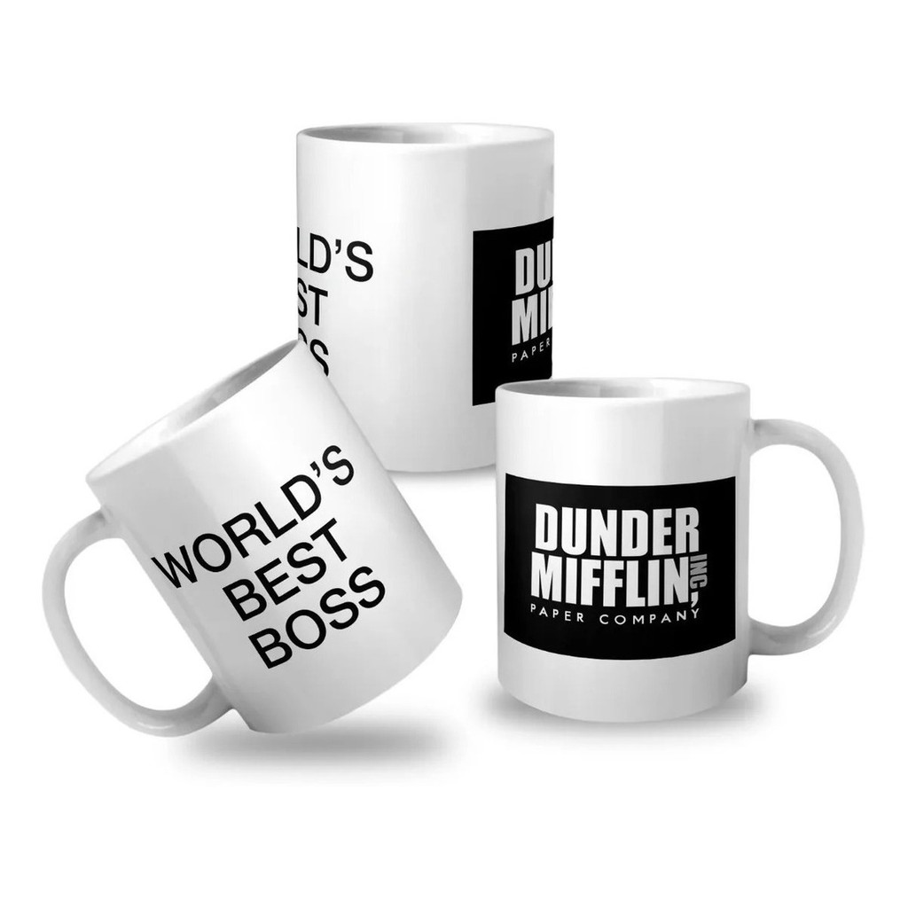 Caneca The Office World´s Best Boss Promoção Envio Imediato Shopee Brasil