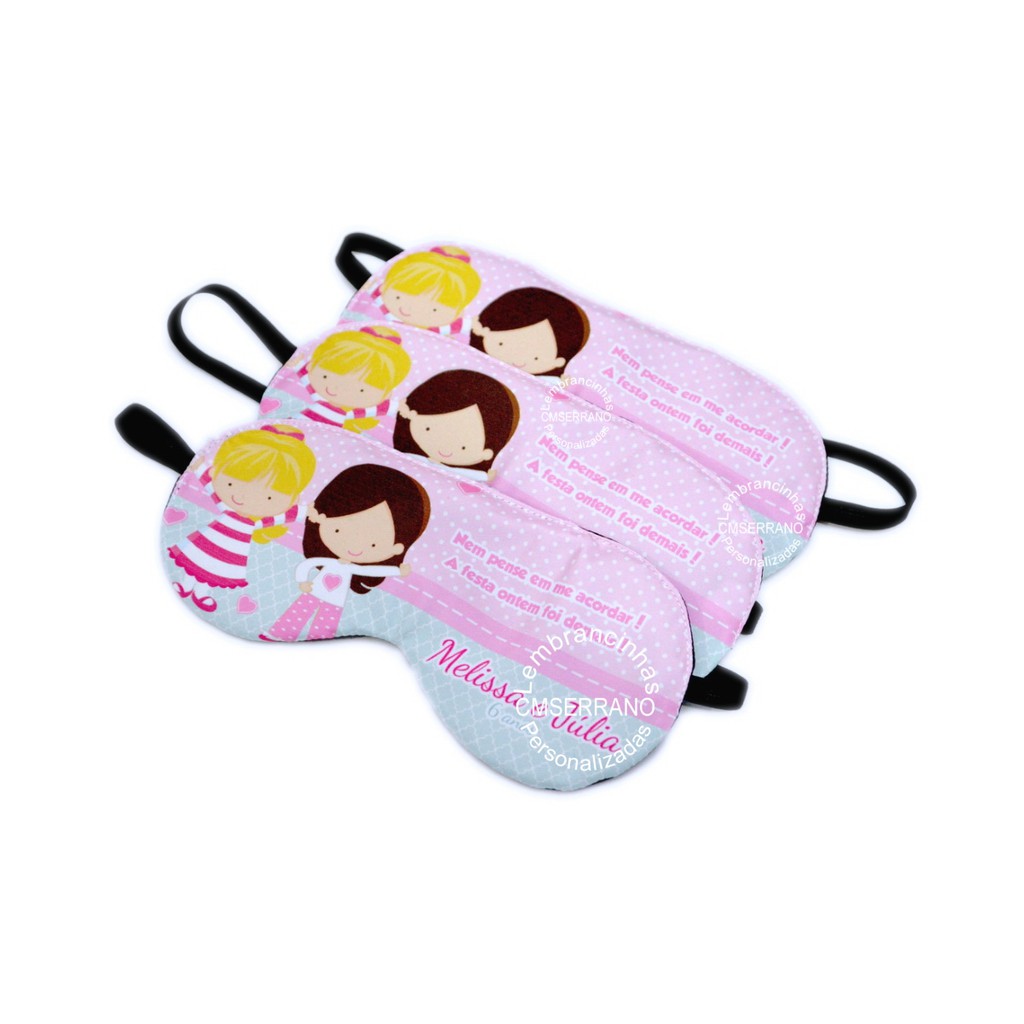 15 Mascara para Dormir Personalizada Tapa Olho Ideal para Lembrancinha