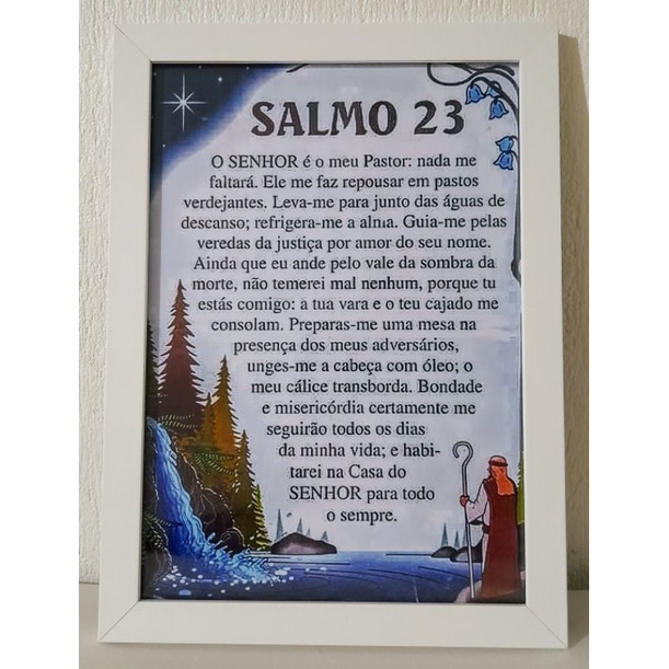 Quadro Salmo 23 Shopee Brasil