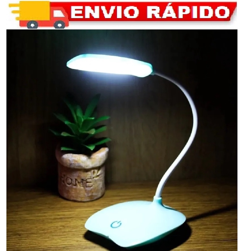 Luminária de mesa 18 LED Abajur Flexível Leitura Lampada 3 Níveis de