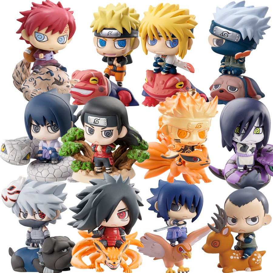 Boneco Naruto Petit Chara Colecionáveis tamanho 5cm Mini action
