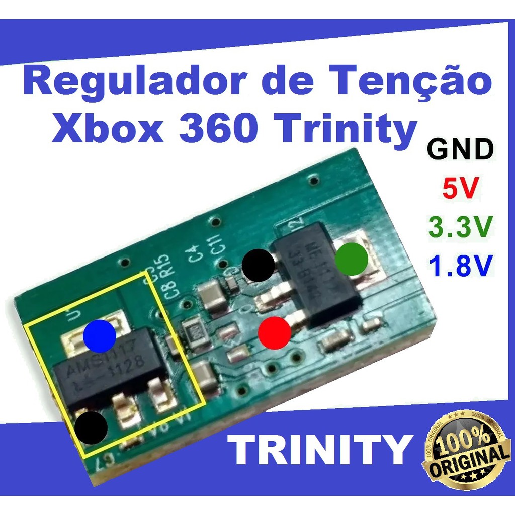 Regulador Xbox 360 Placa Trinity Shopee Brasil