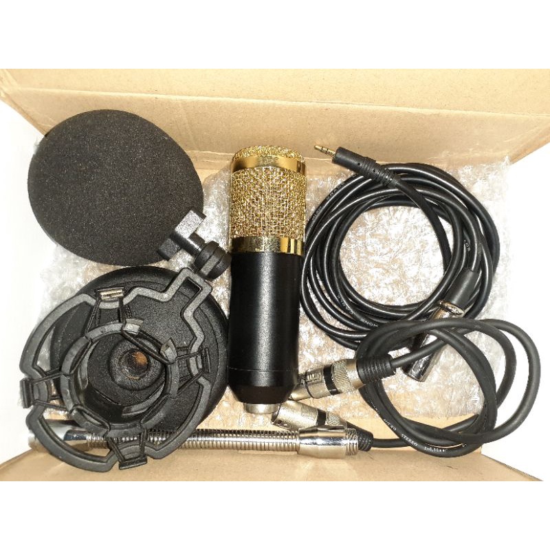 Microfone BM800 + Phantom Power Shopee Brasil