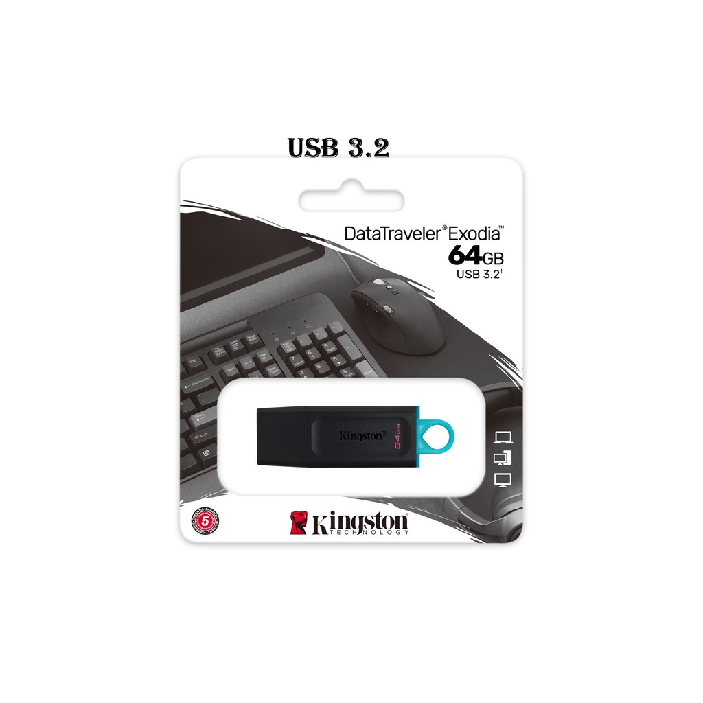 Pen drive Kingston® Datatraveler® Exodia Dtx Usb 3.2 64GB Shopee Brasil