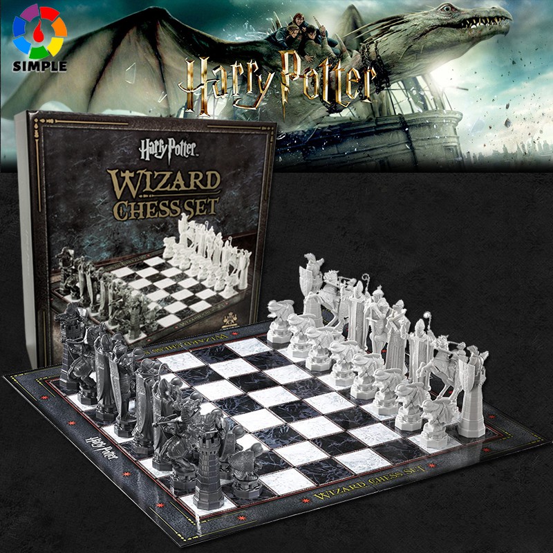 Harry Potter Wizard Chess Set (Board Game) Shopee Brasil