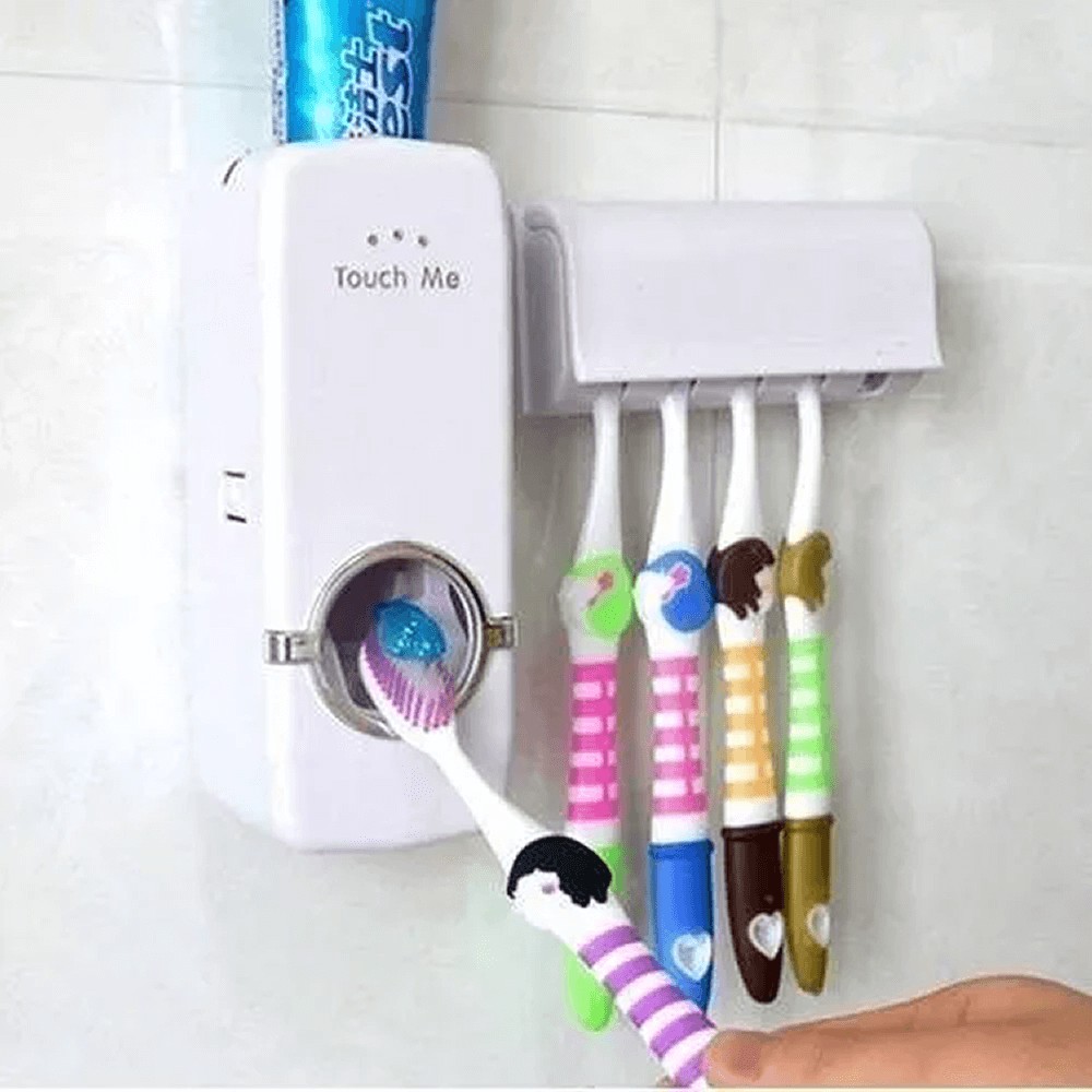 Dispenser Aplicador Creme Dental Pasta Dente Suporte Escovas Shopee