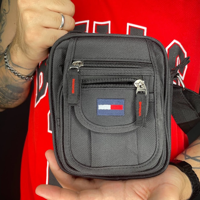 Bolsa Shoulder Bag Tommy Flag Unissex Multimarcas Refletivo Impermeavel