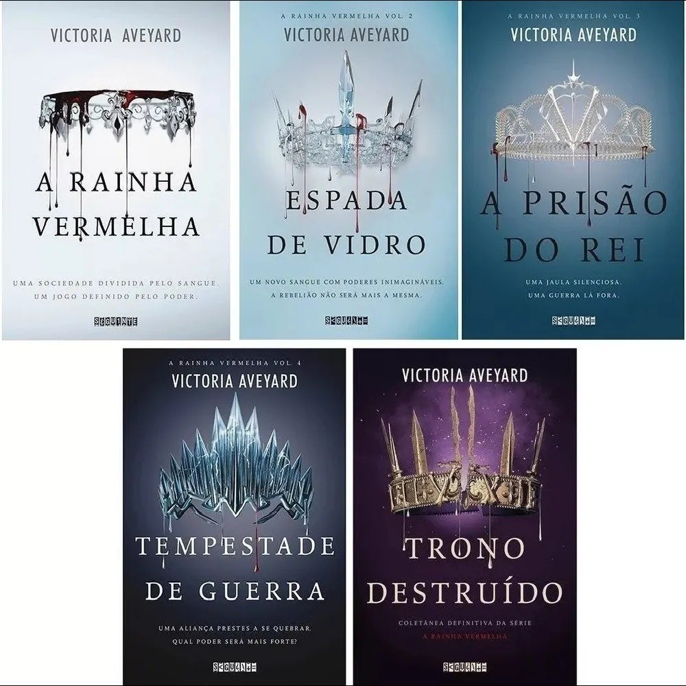 Coleção 5 Livros A Rainha Vermelha Victoria Aveyard Shopee Brasil