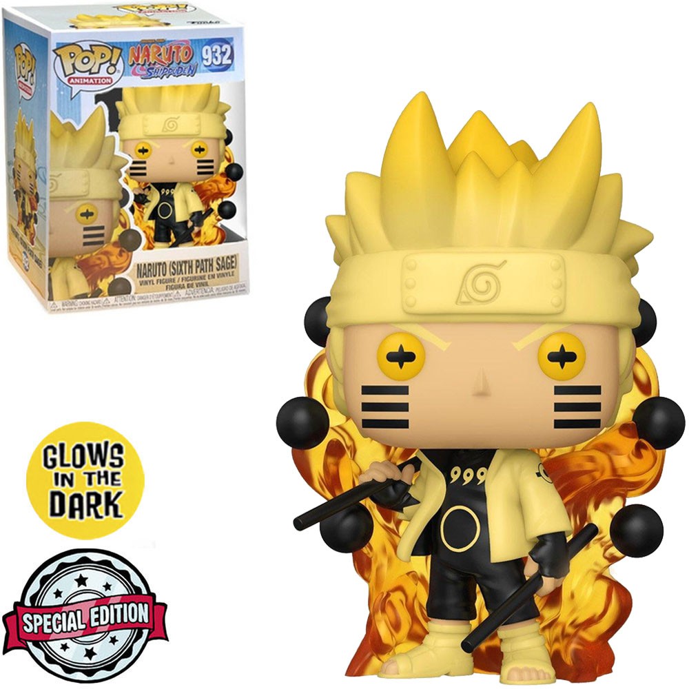 FUNKO POP NARUTO SHIPPUDEN EXCLUSIVE NARUTO (SIX PATH SAGE) 932