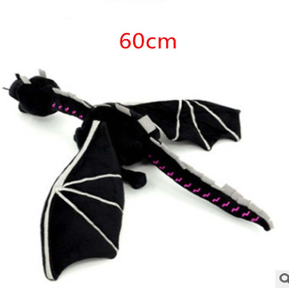 30cm/60cm Ender Dragon Plush Toys Pickaxe Black Minecraft Enderdragon