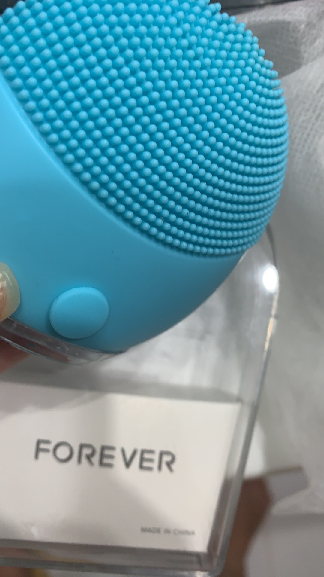 Esponja Elétrica Forever para Limpeza Facial / Esponja Massageadora do