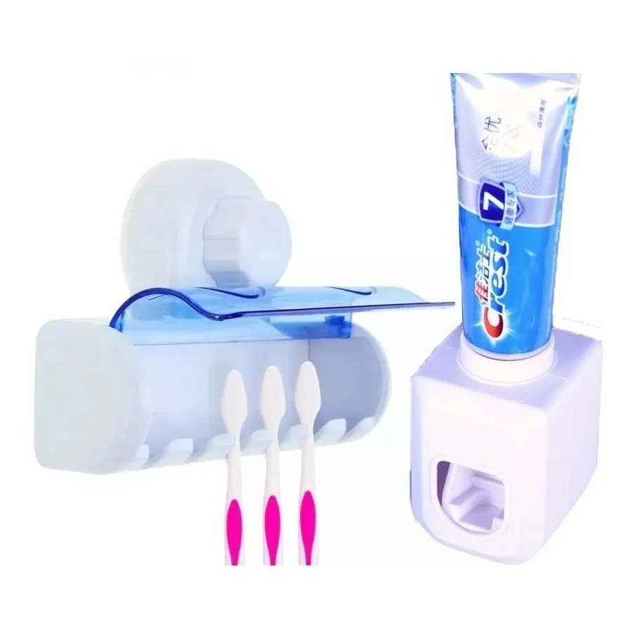 Kit Porta Escovas De Dente Com suporte e ventosa fixante Para Escova De