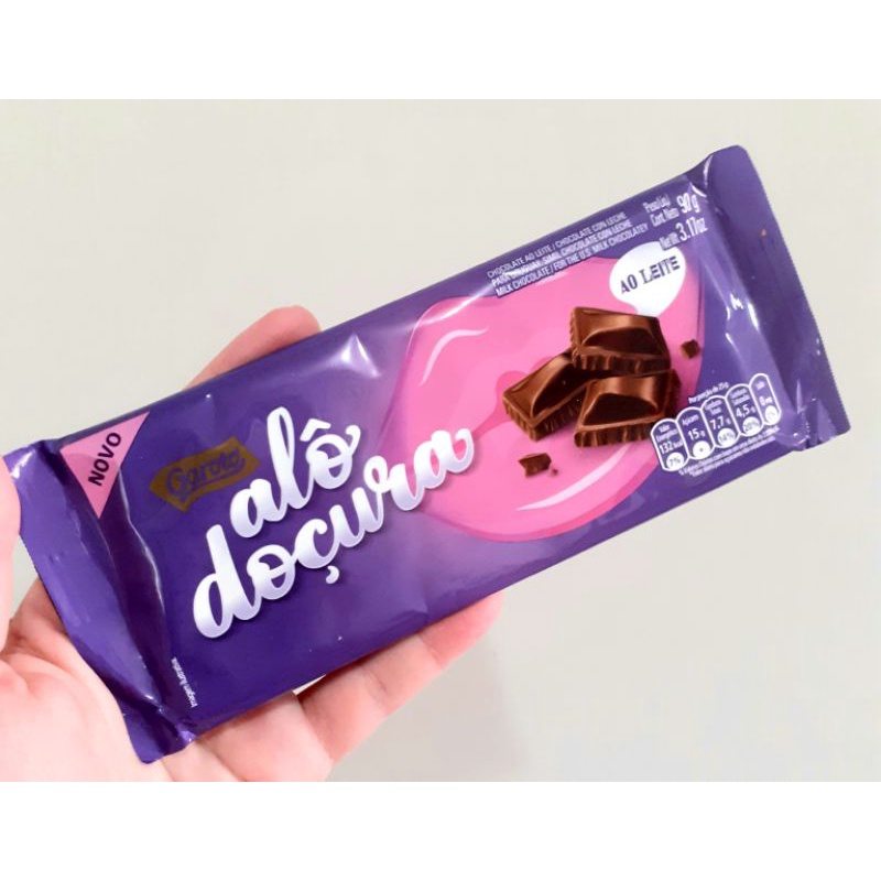 Barra de Chocolate Garoto Alô Doçura ao leite Shopee Brasil