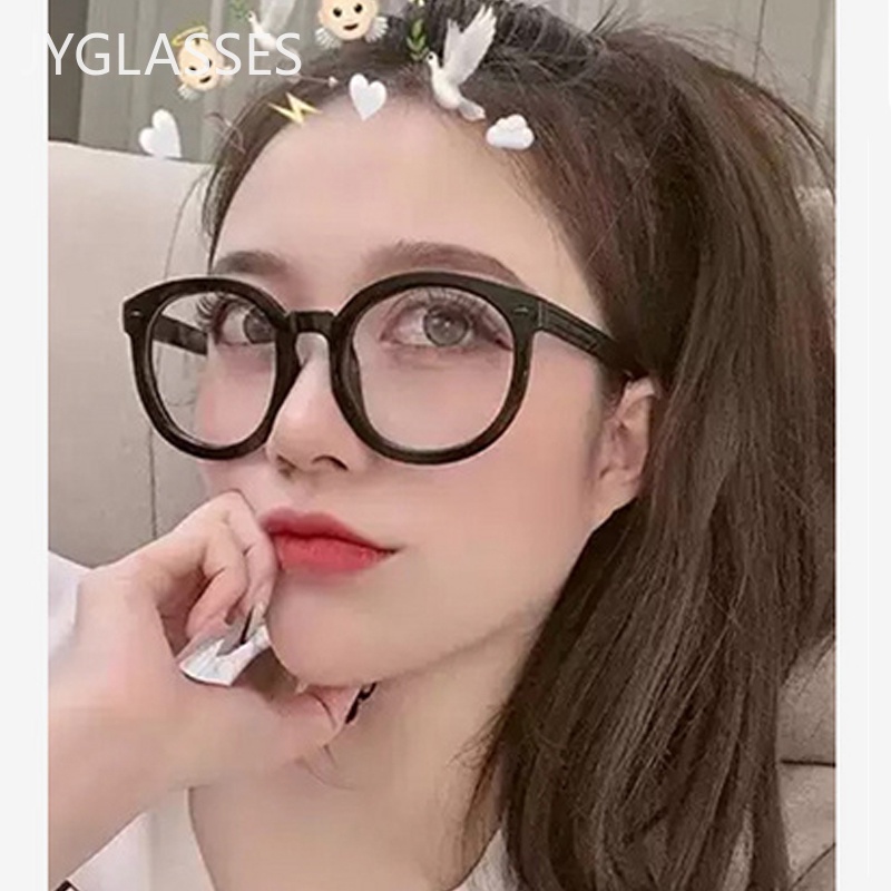 Fashion Round Men Women Eyeglasses Korea Retro Protection Ladies