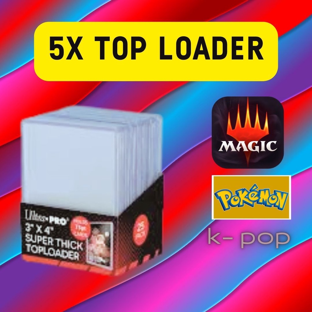 5 unidades de Toploader /Top Load da marca Ultra Pro Regular para todos