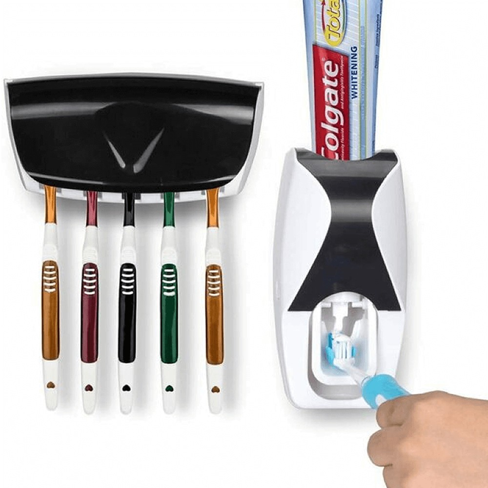 Dispenser Aplicador Creme Dental Pasta Dente Suporte Escovas Shopee