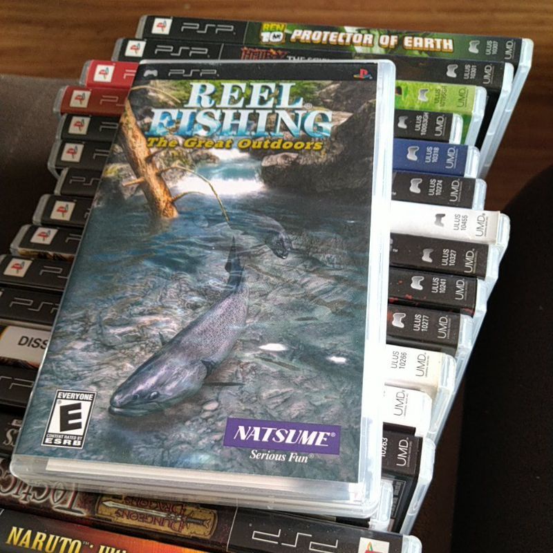 Jogo Reel Fishing The Great Outdoors PSP Mídia física Shopee Brasil