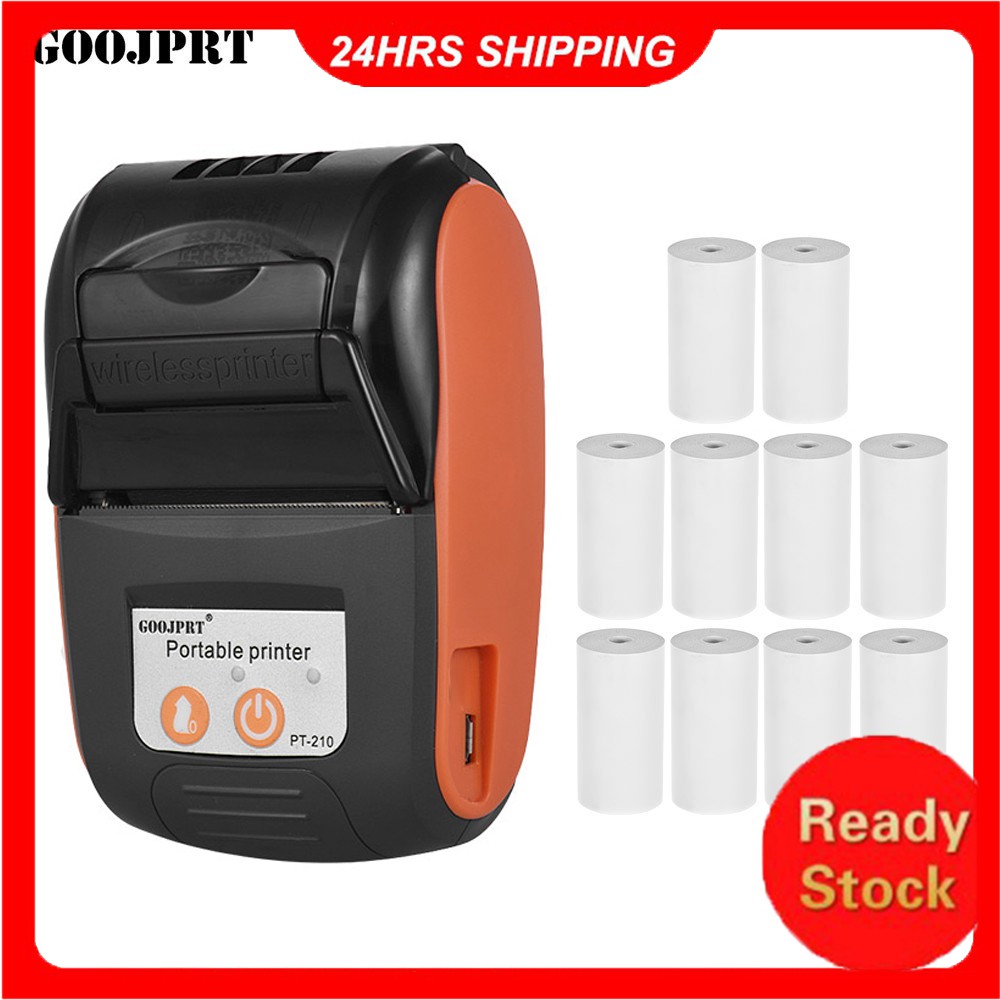 GOOJPRT PT210 Portable Thermal Printer Shopee Brasil
