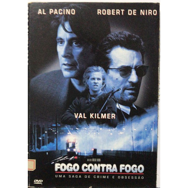 DVD Fogo Contra Fogo. Al Pacino, Robert De Niro, Val Kilmer, Ashley