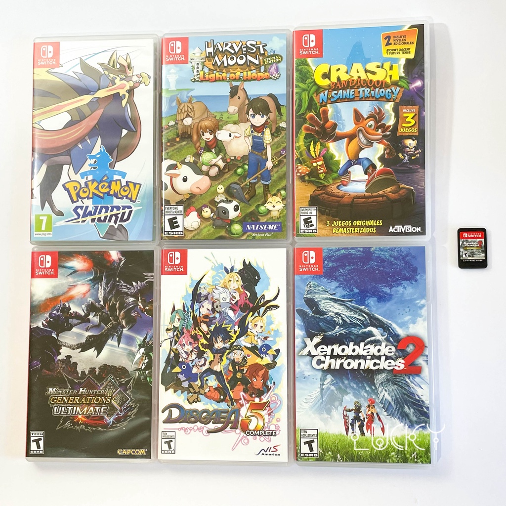 Jogos Nintendo Switch Pokémon Xenoblade Harvest Moon Crash Dragon Quest