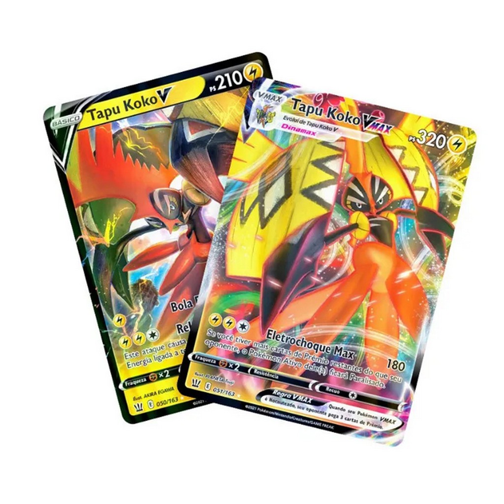 Kit Pokémon Tapu Koko Vmax Tapu Koko V Estilos De Batalha Original
