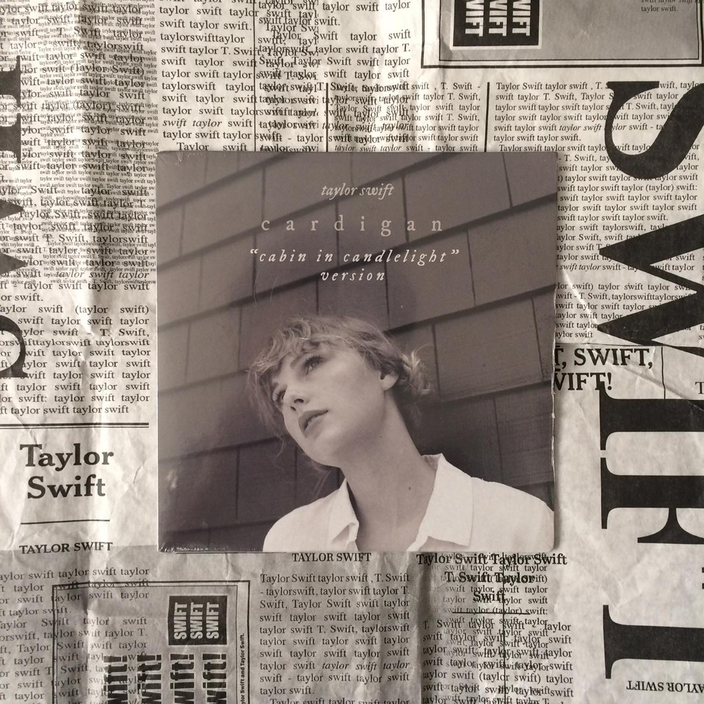 LP cardigan (cabin in candlelight version) 7" Taylor Swift Shopee
