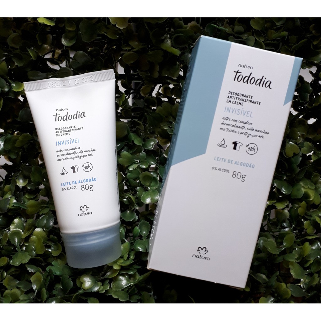 Desodorante Antitranspirante em Creme Invísivel Natura Tododia Leite de  Algodão 80g | Shopee Brasil