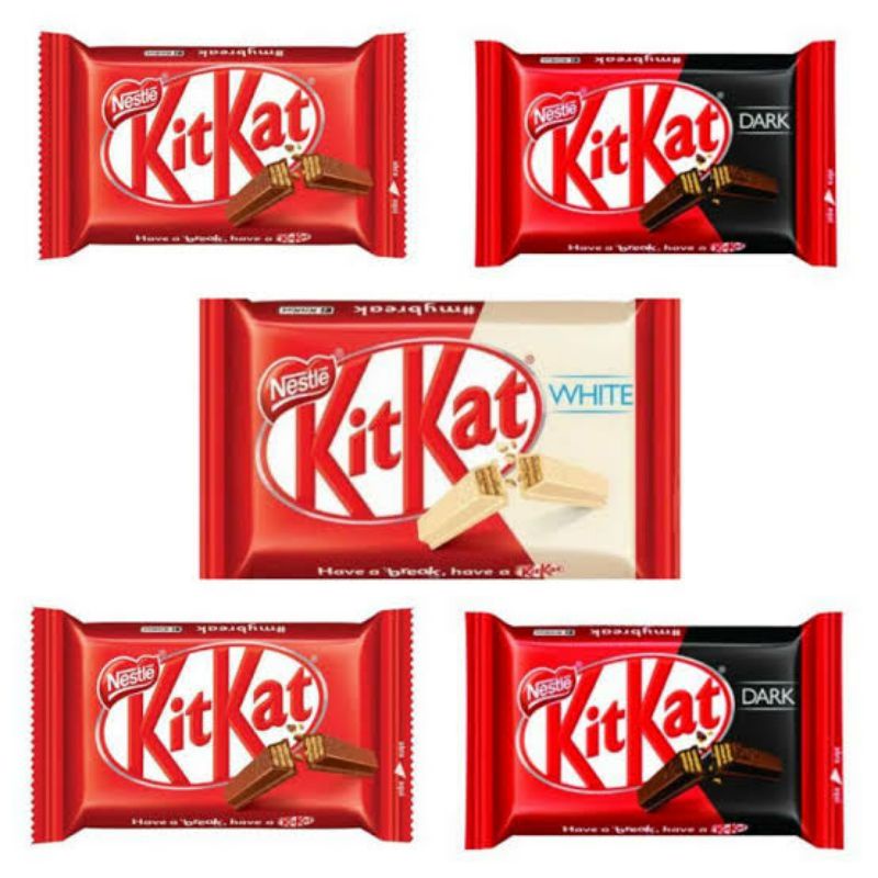 Chocolate Kit Kat ao leite 41,5g Nestlé Shopee Brasil