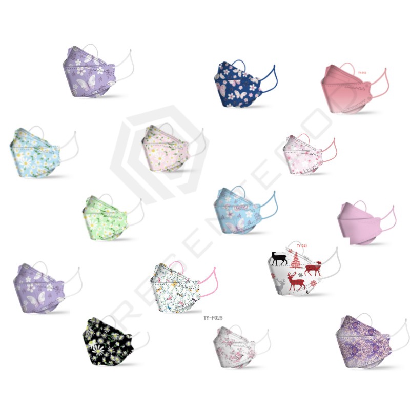 Kit 100 Máscara Kn95 Proteção 5 Camada Descartavel Pff2 N95 Escorrega