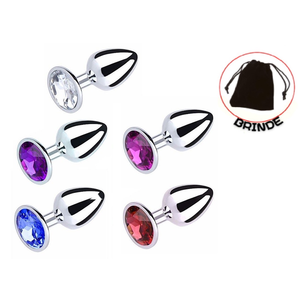 Plug Anal Acessório Erótico - Cores Variadas - Fetiche e Dilatação