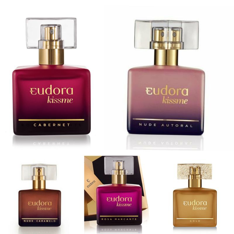 Perfume Eudora Kiss me Nude Caramelo/ Nude Autoral/ Rosa
