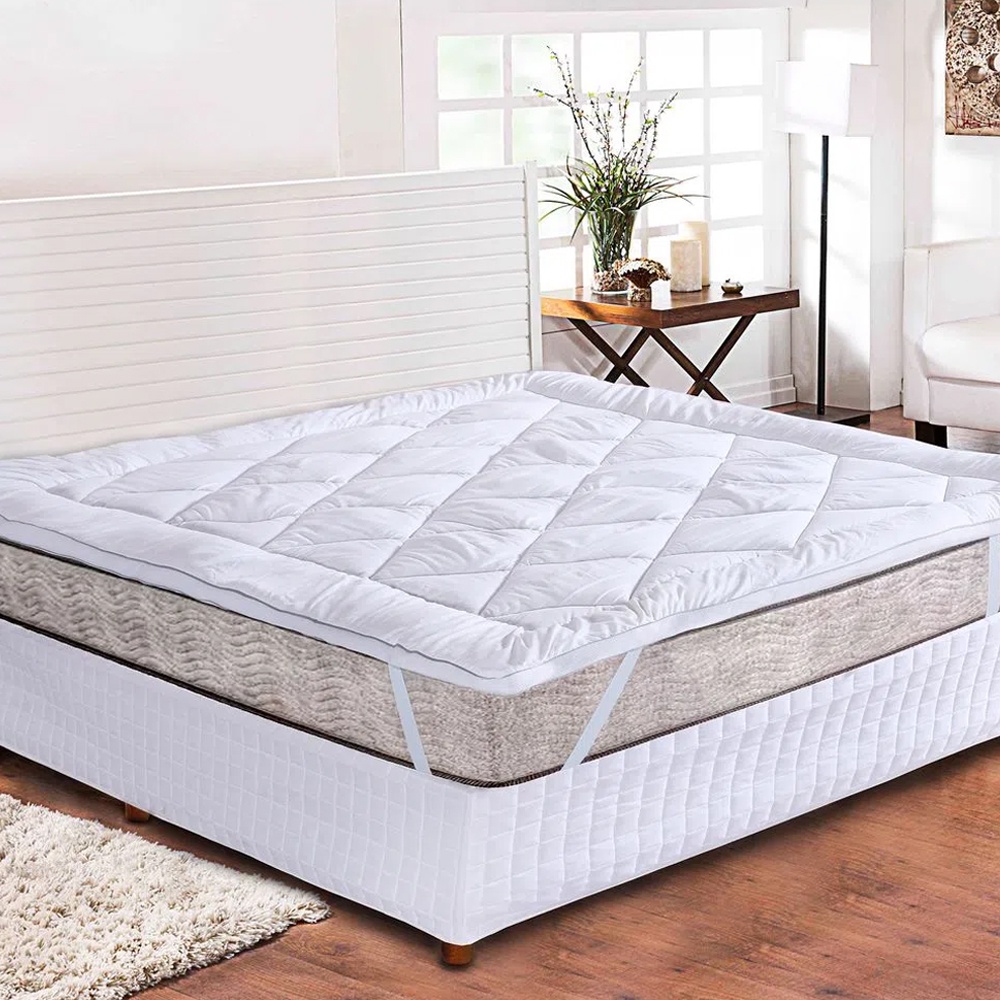 Pillow Top Toque de Plumas Queen Tessi Shopee Brasil