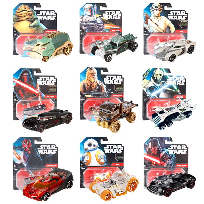Hot Wheels Carro De Personagem De Star Wars Luke Skywalker/Chewbacca/R2