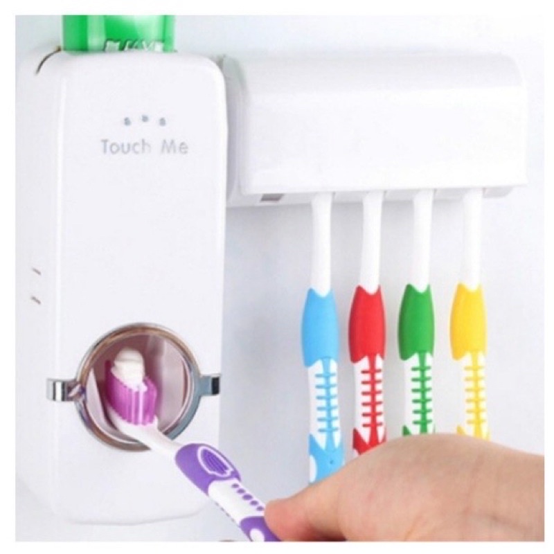 Dispenser Aplicador Creme Dental Pasta Dente Suporte Escovas Com Luz