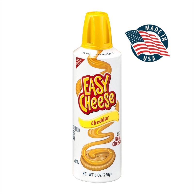 Nabisco Easy Cheese, Cheddar em Spray (226 g) Shopee Brasil