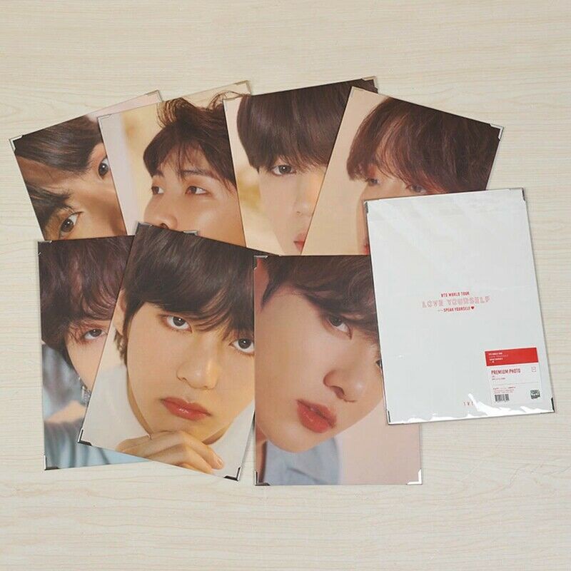 Kpop BTS Premium Official Photo Poster AMESE LY WORLD TOUR Cartaz JK V