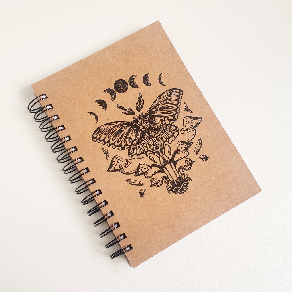 Sketchbook para Desenho e Aquarela A5 100 Páginas Capa Kraft Flexível